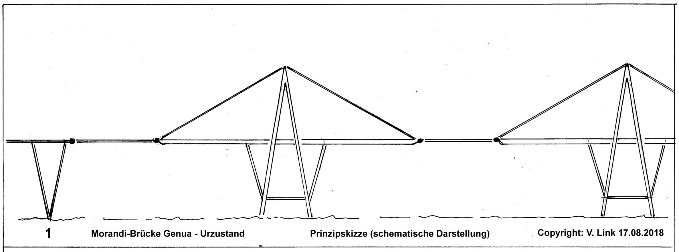 Morandi-Brücke - Urzustand